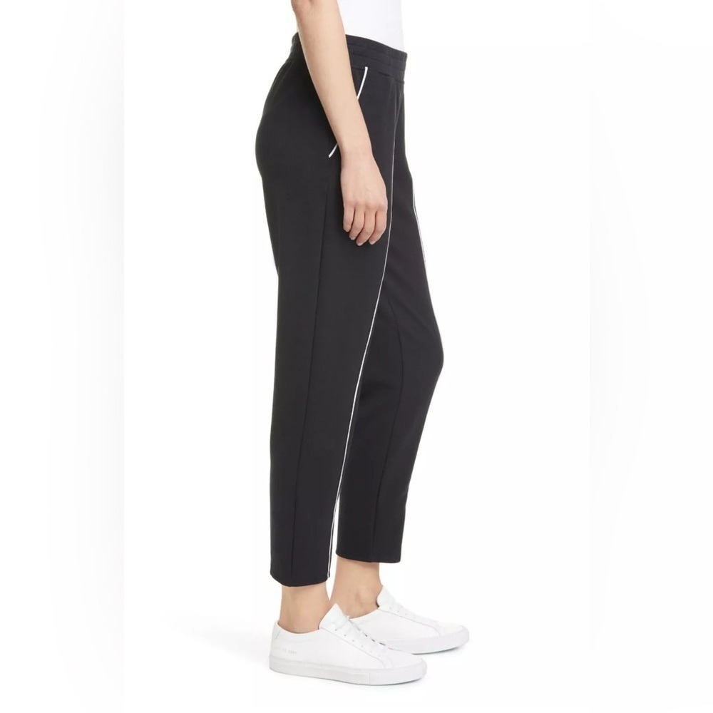 ATM Anthony Thomas Melillo‎ - French Terry Crop Black Piped Retro Track Joggers - Picture 4 of 9